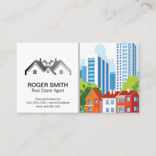 Carte De Visite Logo de l'agence immobilière Home Properties Bât