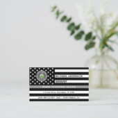 Carte De Visite Logo de l'agent correctionnel Application de la lo (Debout devant)