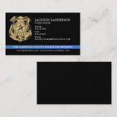 Carte De Visite Logo de l'agent de police du département de l'appl (Devant / Derrière)