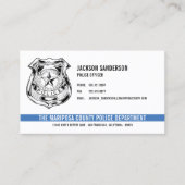 Carte De Visite Logo de l'agent de police du département de l'appl (Devant)