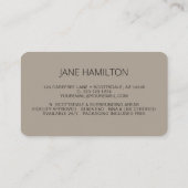 Carte De Visite Logo de l'agent de signature de prêt notaire (Dos)