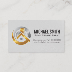Carte De Visite Logo de l'agent immobilier