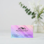 Carte De Visite Logo de l'agent immobilier | Propriétés résidentie (Debout devant)