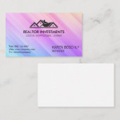 Carte De Visite Logo de l'agent immobilier | Propriétés résidentie (Devant / Derrière)