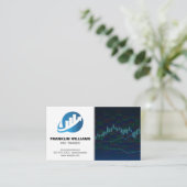 Carte De Visite Logo de l'agent immobilier | Stocks du jour (Debout devant)