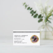 Carte De Visite Logo de l'agent pénitentiaire sur l'application de (Debout devant)