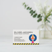 Carte De Visite Logo de lancement de fusées (Debout devant)