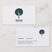 Carte De Visite Logo de l'arbre (Devant / Derrière)