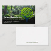 Carte De Visite Logo de l'arbre à feuilles vertes | Paysage jardin (Devant / Derrière)