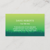 Carte De Visite Logo de l'arbre des mains d'entretien des terres e (Dos)