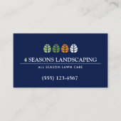 Carte De Visite Logo de l'arbre et aménagement paysager du service (Devant)