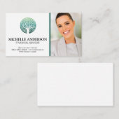 Carte De Visite Logo de l'arbre | Femme d'affaires (Devant / Derrière)