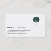 Carte De Visite Logo de l'arbre (marron clair naturel) (Dos)