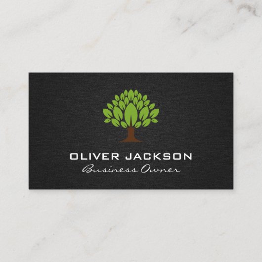 Carte De Visite Logo de l'arbre | Paysage (Devant)