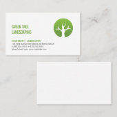 Carte De Visite Logo de l'arbre | Paysage | Déclenchement de l'arb (Devant / Derrière)