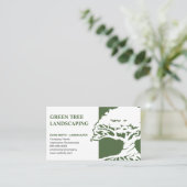 Carte De Visite Logo de l'arbre | Paysage | Jardinage (Debout devant)