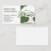 Carte De Visite Logo de l'arbre | Paysage | Jardinage (Devant / Derrière)