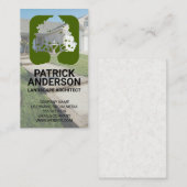 Carte De Visite Logo de l'arbre paysager | Résidentiel (Devant / Derrière)
