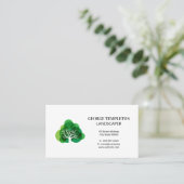 Carte De Visite Logo de l'arbre stylisé (Debout devant)