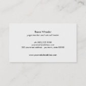 Carte De Visite Logo de l'arbre vert Wood Nature (Dos)