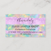 Carte De Visite Logo de l'artiste de maquillage professionnel Holo (Dos)