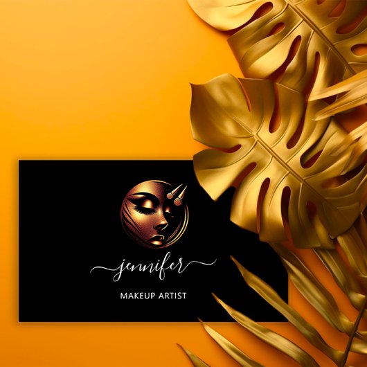 Carte De Visite Logo de l'artiste de maquillage professionnel Lash