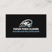 Carte De Visite Logo de lavage d'alimentation moderne (Devant)