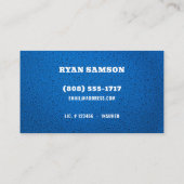 Carte De Visite Logo de lavage de pression (Dos)