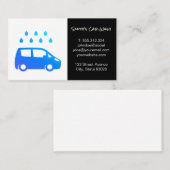 Carte De Visite Logo de lavage de voiture (Devant / Derrière)