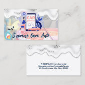 Carte De Visite Logo de lavage de voiture | Savons Suds | Services (Devant / Derrière)