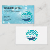 Carte De Visite Logo de lavage de voiture | Services de nettoyage (Devant / Derrière)