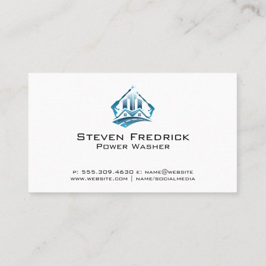 Carte De Visite Logo de lavage sous pression | Les soap-sons (Dos)