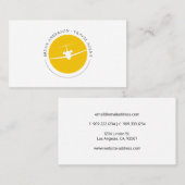 Carte De Visite Logo de l'avion à réaction (Devant / Derrière)