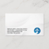 Carte De Visite Logo de l'avion | Vols (Dos)