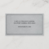 Carte De Visite Logo de l'échelle de justice (Dos)