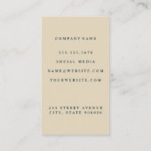 Carte De Visite Logo de l'échelle de justice | Procureur (Dos)