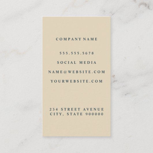 Carte De Visite Logo de l'échelle de justice | Procureur (Dos)