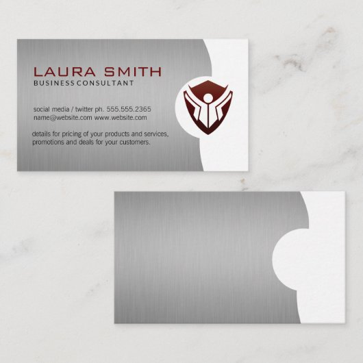 Carte De Visite Logo de l'éducation (Devant / Derrière)