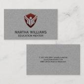 Carte De Visite Logo de l'éducation (Devant / Derrière)