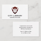 Carte De Visite Logo de l'éducation (Devant / Derrière)