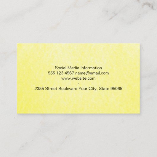 Carte De Visite Logo de l'éducation (Dos)