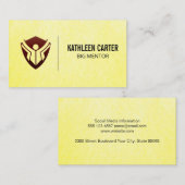 Carte De Visite Logo de l'éducation (Devant / Derrière)