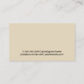 Carte De Visite Logo de l'éducation (Dos)