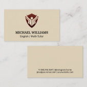 Carte De Visite Logo de l'éducation (Devant / Derrière)