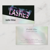 Carte De Visite Logo de l'effet de dispersion holographique de lux (Devant / Derrière)