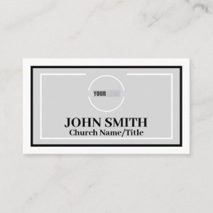 Carte De Visite Logo de l'église Sociales modernes
