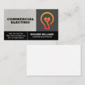 Carte De Visite Logo de l'électricien (Devant / Derrière)