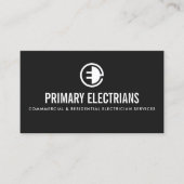 Carte De Visite Logo de l'électricien (Devant)