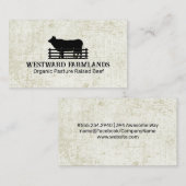 Carte De Visite Logo de l'élevage rural | Agriculture (Devant / Derrière)