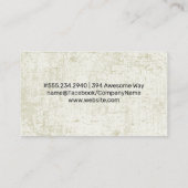 Carte De Visite Logo de l'élevage rural | Herbe (Dos)